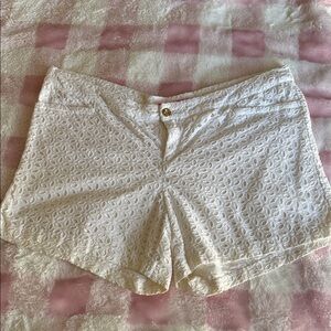 Lilly Pulitzer white eyelet shorts size 16